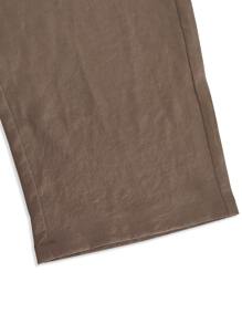 Manfinity Hombres Pantalones cargo de cintura con cordón - Caqui - Ver 6