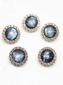 5入組水鑽裝飾鈕扣 - 彩色 - 查看 8