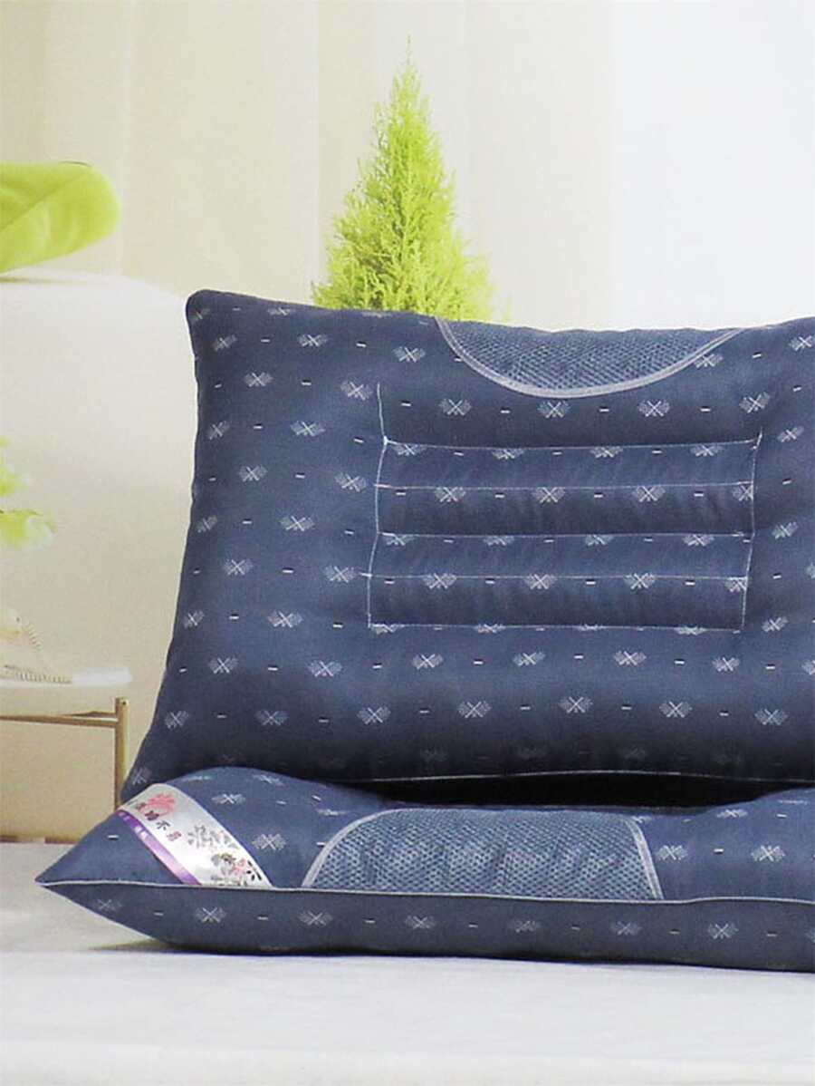 1入組圖形圖案床上用品枕頭 - 彩色 - 查看 1