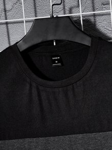 Manfinity VCAY Men Colour Block Tee - Black - View 4