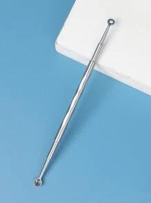 Double Headed Blackhead Remover Pimple Popper Tool, 1pc Stainless Steel Pimple Extractor Acne Needle, Whitehead Blemish Popping Skin Cleaning Tool,Skincare,Room Decor,Home Decor,Bedroom Decor,Bathroom,Christmas Gifts,Bathroom Decor,Travel,Travel Stuff,Wedding,Christmas Party,Mom Gifts,Home,Room,House Decor,Christmas Gift,Gifts For Mom,Birthday,Pink Room Decor,Living Room Decor,Bedroom,Gifts For Men,Dad Gifts,Mushroom,New Years,Mom,Accessories,Gifts For Dad,Friends,Funny Gift - Silver - View 1