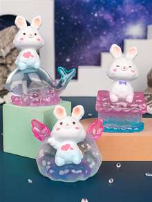 1pc Thiết kế hình con thỏ trang trí ngẫu nhiên Quà tặng tốt nhất - Nhiều màu - Xem 3