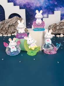 1pc Thiết kế hình con thỏ trang trí ngẫu nhiên Quà tặng tốt nhất - Nhiều màu - Xem 4