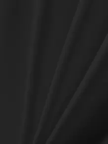 Manfinity Hypemode Men Solid Curved Hem Tee Without Necklace - Dark Grey - View 3