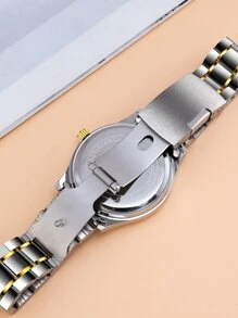 Đồng hồ đeo tay thạch anh ngày con trỏ tròn cho nam - Nhiều màu - Xem 4