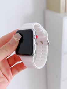 1x Dây đeo silicon tương thích với Apple Watch - trắng - Xem 3