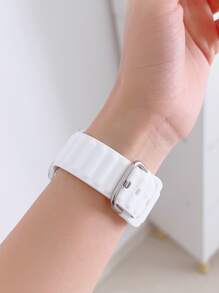 1x Dây đeo silicon tương thích với Apple Watch - trắng - Xem 4