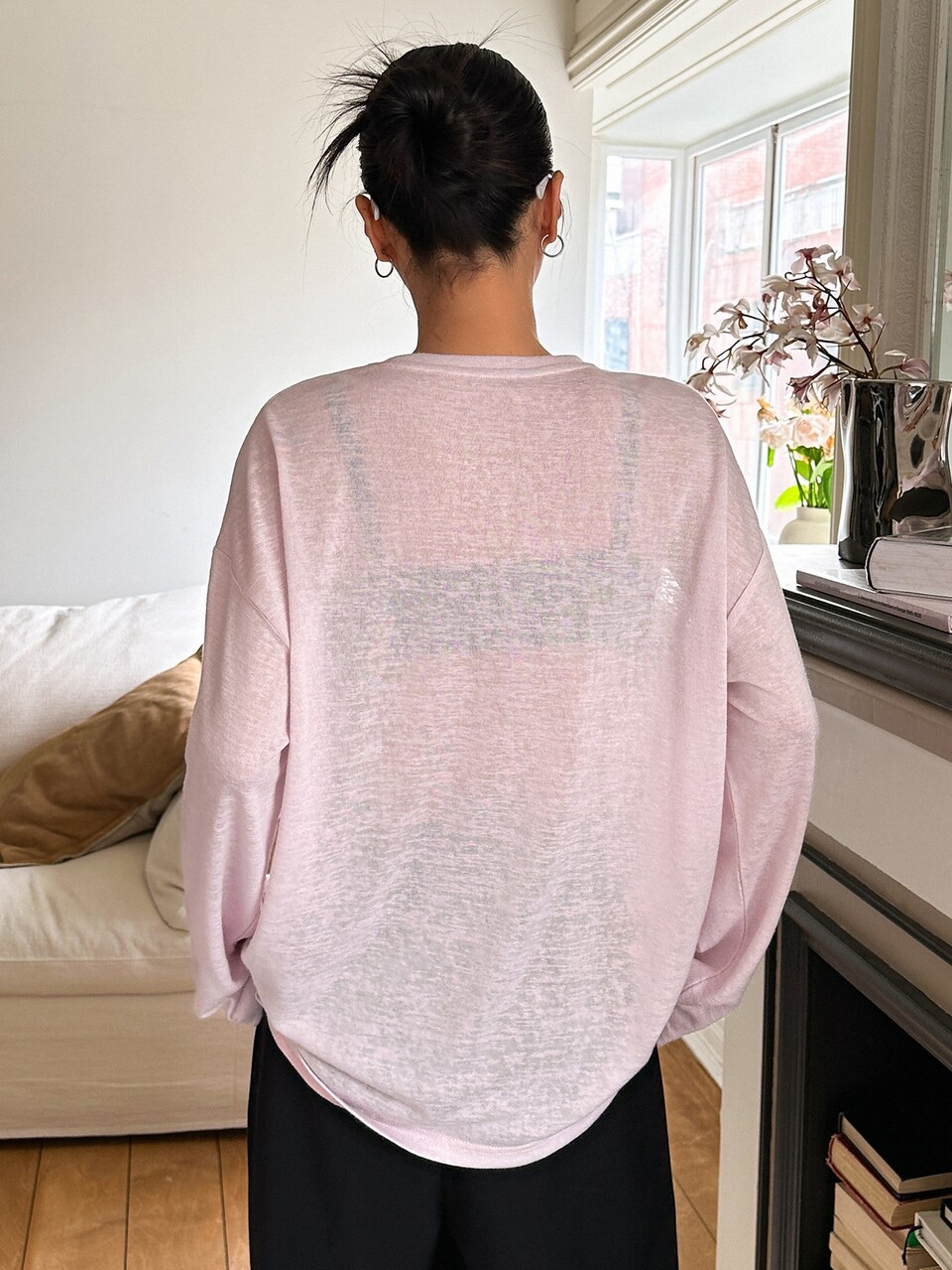 Solid Drop Shoulder Tee
