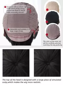 alicegarden Daily Wear Brown Unisex Short Hair Wig To Have A Handsome Male Look - Brown - View 6