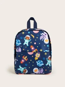 Ba lô trẻ em Hoạt hình Có thể điều chỉnh được - Màu xanh lam - Xem 2