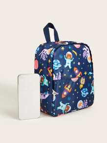 Ba lô trẻ em Hoạt hình Có thể điều chỉnh được - Màu xanh lam - Xem 6