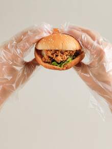 100入組/套一次性透明防水家用手套