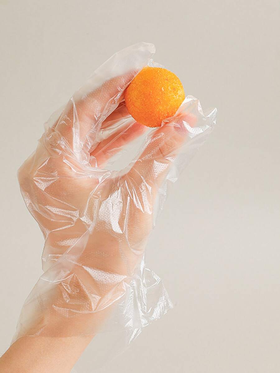 100入組/套一次性透明防水家用手套