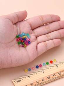 約1680顆彩色亚克力切角圓形扁珠,可用於手鍊和項鍊diy製作 - 彩色 - 查看 6