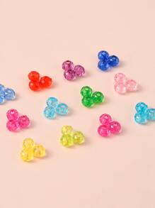 約1680顆彩色亚克力切角圓形扁珠,可用於手鍊和項鍊diy製作 - 彩色 - 查看 7