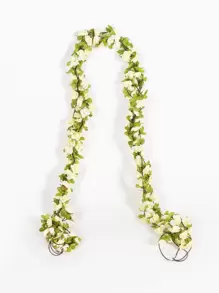 1/4 根人造玫瑰藤蔓，装饰花环，适用于家居、餐桌、卧室、婚礼场地、户外花园、情人节、生日、毕业礼物 - 彩色 - 查看 2