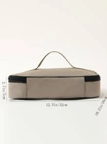 1 pieza Bolsa térmica unido en contraste - Caqui - Ver 2