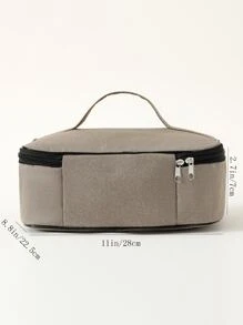 1 pieza Bolsa térmica unido en contraste - Caqui - Ver 5