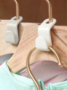 1 Móc Treo Quần Áo Móc Kết Nối, Móc Treo Ma Thuật, Móc Kết Nối Xếp Tầng Chịu Lực, Móc Treo Tiết Kiệm Không Gian Mở Rộng Kẹp, Cho Quần Áo, Cho Tủ Sắp Xếp - Nhiều màu - Xem 5