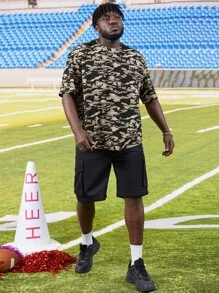 Manfinity Hombres Camiseta con estampado de camuflaje - Multicolor - Ver 5