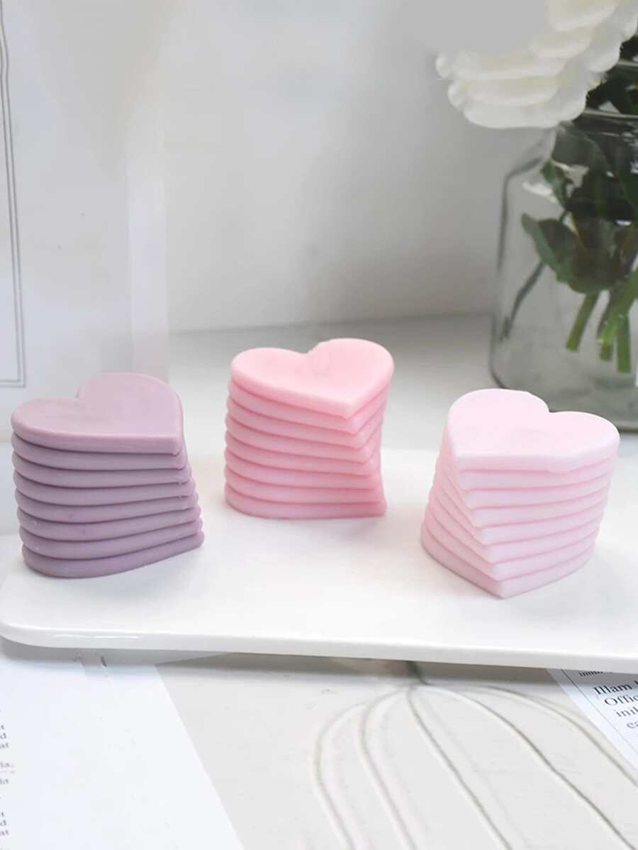1pc Heart Design Candy Mold - White - View 1