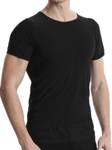 Sports Outdoor Men PU Polyurethane Sports Tee Gym Clothes Men - Blue - View 1