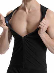 运动户外男士拉链运动健身吸汗背心健身房运动服男