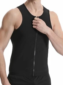 运动户外男士拉链运动健身吸汗背心健身房运动服男