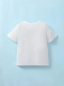 Toddler Boys Dinosaur Print Tee - White - View 3