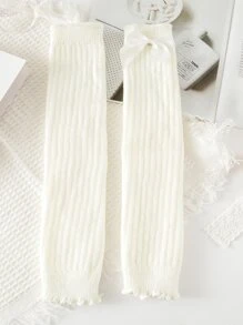 Polaina con diseño de lazo - Blanco - Ver 2