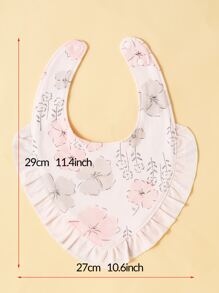 momscare 3pcs Baby Flower Pattern Bib - Multicolor - View 3