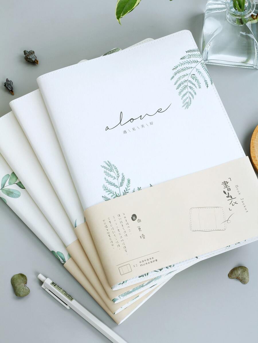 1 cái Máy tính xách tay in hình lá ngẫu nhiên - Nhiều màu - Xem 1