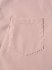Manfinity Hypemode Men Drawstring Hooded Shirt Without Tee - Baby Pink - View 7