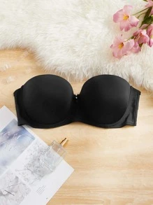 1 par Sujetador con aro & Tira bandolera - Negro - Ver 1