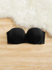 1 par Sujetador con aro & Tira bandolera - Negro - Ver 5