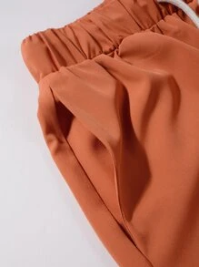 Manfinity RSRT Men Tropical Print Shirt & Drawstring Waist Shorts Without Tee, Beach Vacation Clolorful Set - Multicolor - View 5