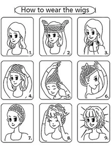 Lace Front Long Straight Synthetic Wig - Black - View 5