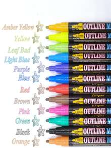 12入組混色記號筆 - 彩色 - 查看 6