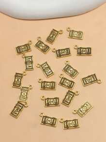 20pcs Dollar DIY Pendant - Yellow Gold - View 2