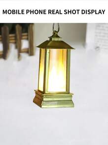 1 pieza Decoración vintage LED linterna - Amarillo - Ver 6