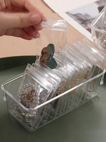 20 piezas Bolsa de almacenamiento de joyas y caja de almacenamiento de 1 pieza - transparente - Ver 2