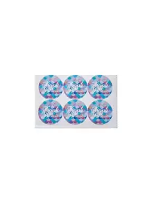 Set de 6 bolsas con 6 pegatinas, tamaño 5.1*3.14*9.43in, bolsa de regalo con diseño de cola de sirena, bolsa de embalaje con estampado de cola de pez para envolver, almacenar y de regalo para fiestas y el Día de San Valentín