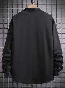 Manfinity Men Colour Block Pocket Patched Shirt Without Tee - Multicolor - View 2