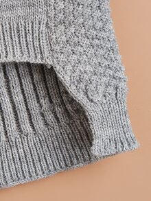 Christmas Solid Color Pet Sweater - Grey - View 4