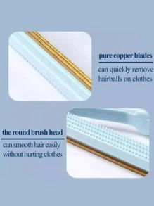1入組便攜式多功能2合1棉絨刷寵物毛髮快速去除劑衣服毛球去除劑雙面完美棉絨去除劑 - 彩色 - 查看 6