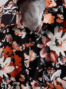 Manfinity RSRT Áo sơ mi Nam Nút phía trước Hoa Tất cả trên in Boho - Nhiều màu - Xem 5