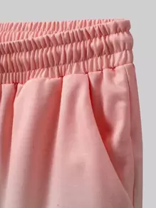 Manfinity Shorts de cintura con cordón y estilo ombre para hombre de ajuste holgado - Multicolor - Ver 5