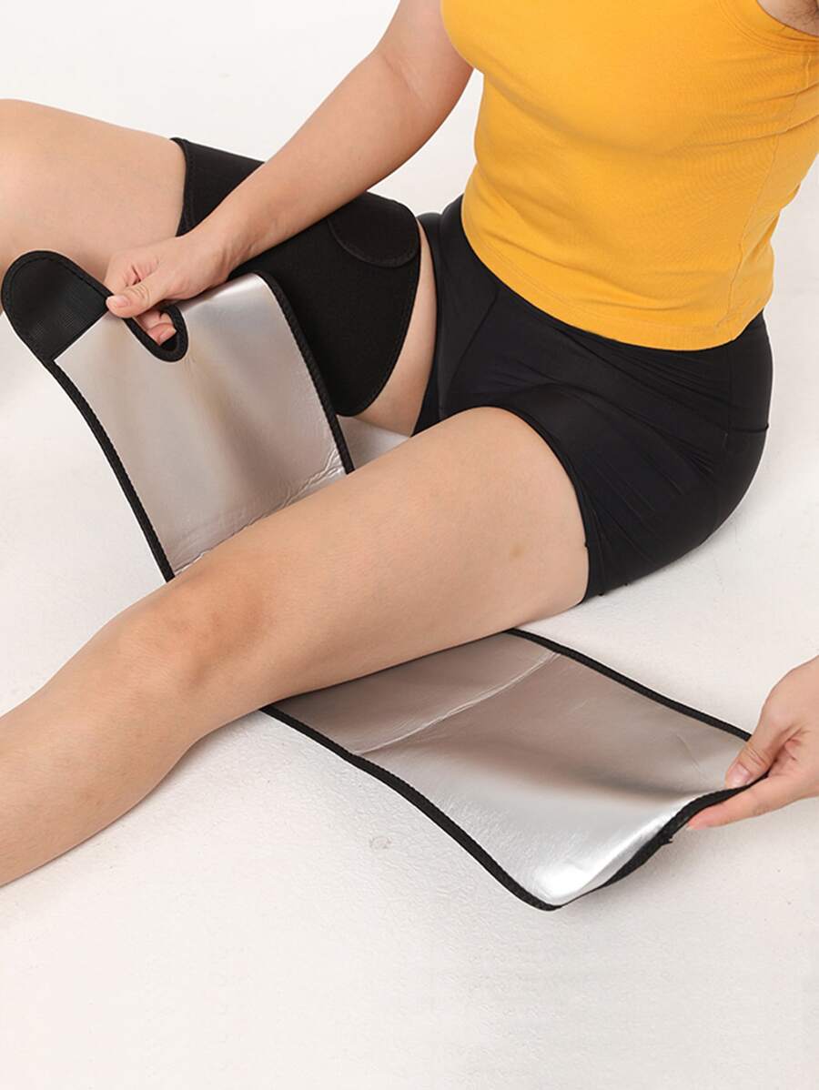 2pcs Plain Sports Leg Sleeve - Black - View 1