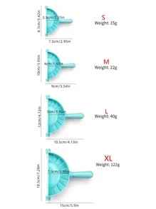 1入組素色塑膠水餃模具 - 藍色 - 查看 2