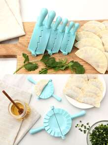 1入組素色塑膠水餃模具 - 藍色 - 查看 3